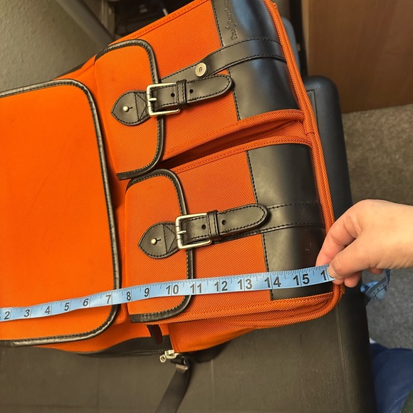 Ralph Lauren- men- extra large backpack- orange with black trims - pre loved - Picture 8 of 11